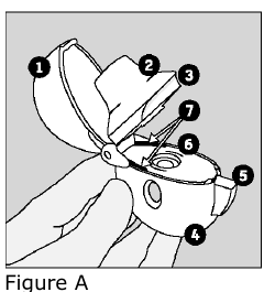 HandiHaler device diagram from current FDA Instructions for Use